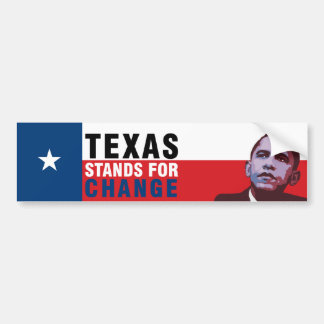 Texas Stands for Change - Obama Bumpersticker