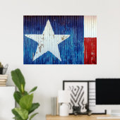Texas Star American Photo Poster (Thuiskantoor)