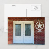 Texas Star Double Doors Briefkaart (Voorkant / Achterkant)