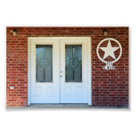Texas Star Double Doors Foto Afdruk