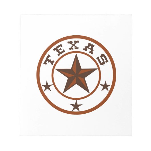 TEXAS STAR EMBLEM NOTITIEBLOK (Voorkant)