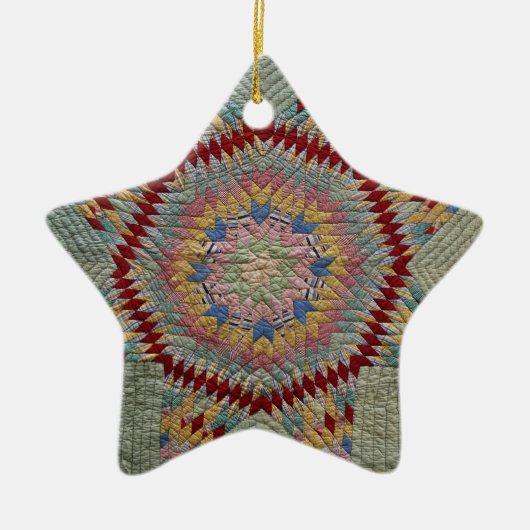 Texas Star Keramisch Ornament (Voorkant)