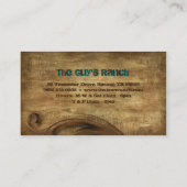 Texas Star Licensed Bartender Suede Blue Swirls Visitekaartje (Achterkant)