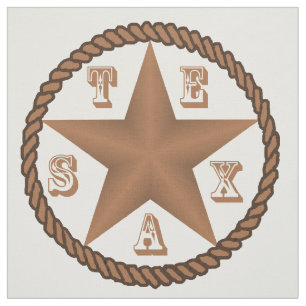 Texas Star met Rope Border Large ELKE KLEUR Stof