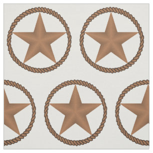 Texas Star met Rope    BorderANY KLOR Stof
