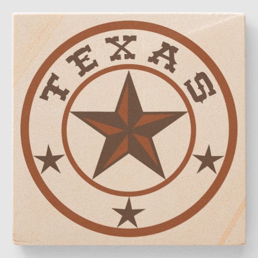 Texas Star Stenen Onderzetter (Voorkant)