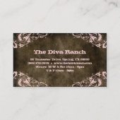 Texas Star Visitekaartje Brown Suede Pink (Achterkant)