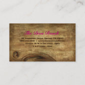 Texas Star Visitekaartje Suede Pink Swirls (Achterkant)