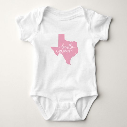 Texas State Bodysuit, lokaal geteeld in Texas Romper (Voorkant)
