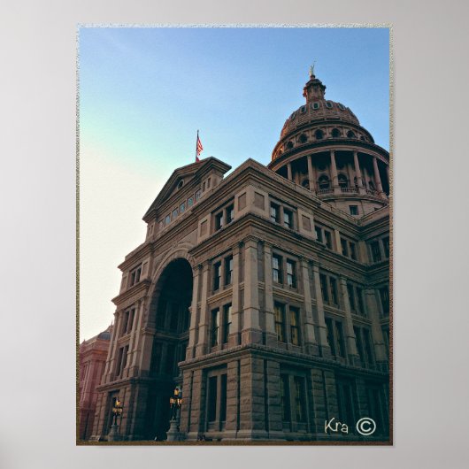 Texas State Capitol Building, Austin TEXAS Poster (Voorkant)