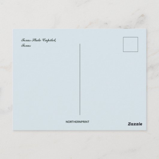 Texas State Capitol in Austin Texas Briefkaart (Achterkant)