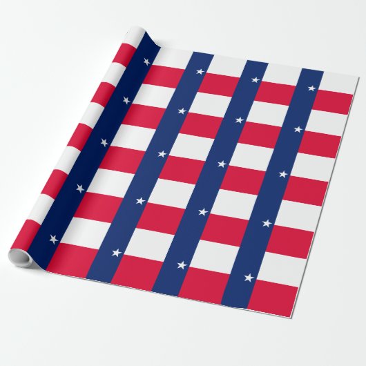 Texas State Flag Design Cadeaupapier (Uitgerold)