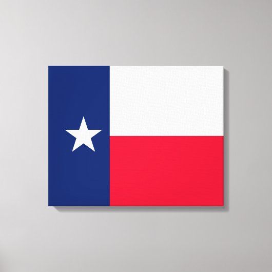 Texas State Flag Design Decor Canvas Afdruk (Voorkant)