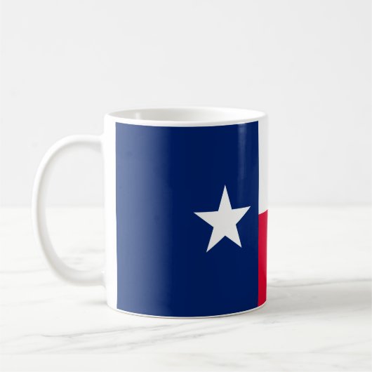 Texas State Flag Design Decor Koffiemok (Links)