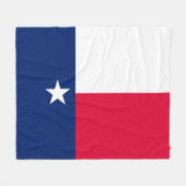Texas State Flag Design Fleece Deken (Voorkant (Horizontaal))