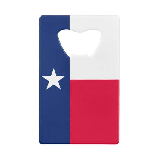 Texas State Flag Design Kredietkaart Flessenopener (Achterkant)