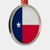 Texas State Flag Design Metalen Ornament (Rechts)