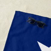 Texas State Flag Design op een Strandlaken (In situ)