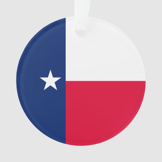 Texas State Flag Design Ornament (voorkant)