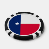 Texas State Flag Design Pokerchips (Enkel)