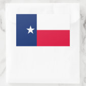 Texas State Flag Design Rechthoekige Sticker (Tas)