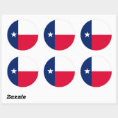 Texas State Flag Design Ronde Sticker (Vel)