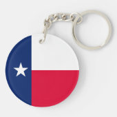Texas State Flag Design Sleutelhanger (Achterkant)