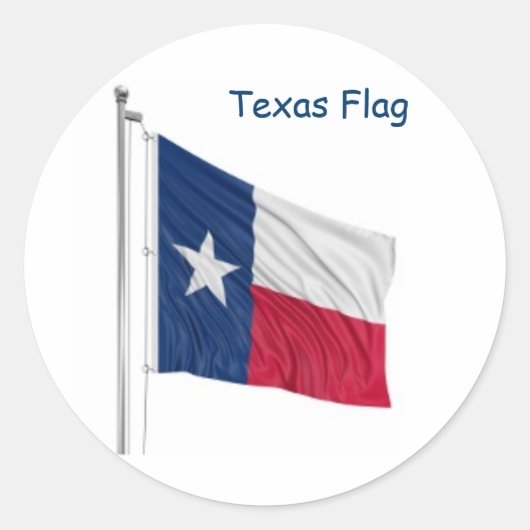 Texas State Flag Design Sticker (Voorkant)