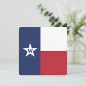 Texas State Flag Flat Note Card (Staand voorkant)