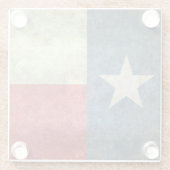Texas State Flag Glazen Onderzetter (Achterkant)