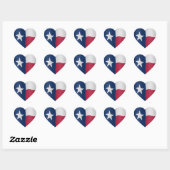 Texas state flag hart sticker (Vel)