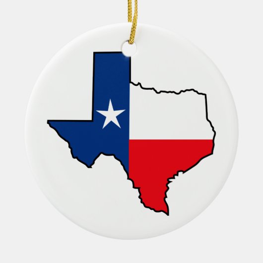 Texas State Flag Keramisch Ornament (Voorkant)