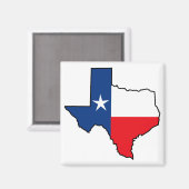 Texas State Flag Magneet (Voorkant / Achterkant)