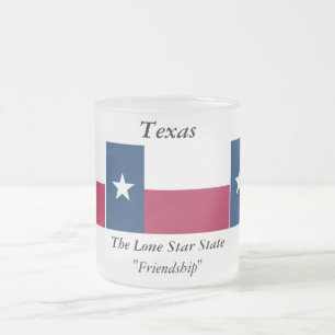 Texas State Flag Matglas Koffiemok