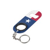Texas State Flag Mini Flessenopener (Achterkant Gekanteld)
