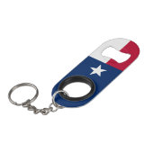 Texas State Flag Mini Flessenopener (Voorkant Gekanteld)