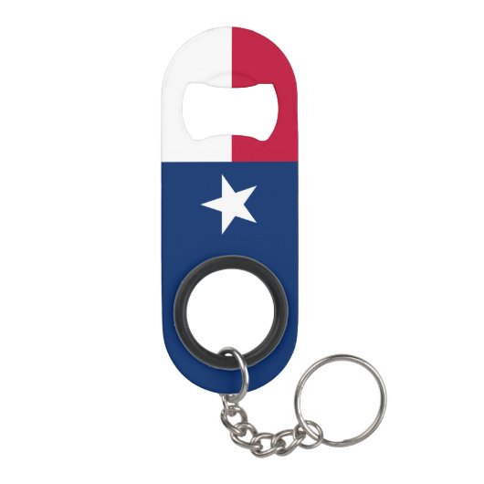 Texas State Flag Mini Flessenopener (Achterkant)
