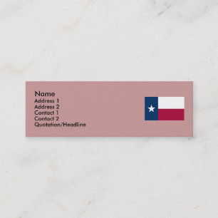 Texas State Flag Mini Visitekaartje
