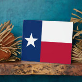 Texas State Flag Plaque Fotoplaat (Zijkant)