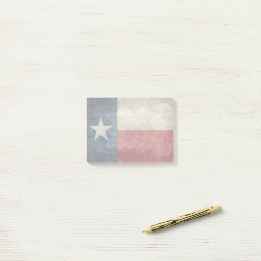 Texas State flag  retro post zijn notities Post-it® Notes (Op bureau)
