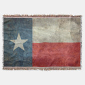 Texas State flag  retro style Throw Blanket Deken (Voorkant)