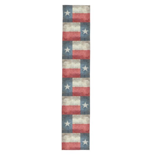 Texas State flag  retro Table runner 16x90" Medium Tafelloper (Voorkant)