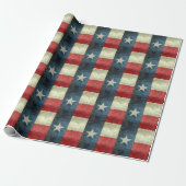 Texas State flag, retro versie Cadeaupapier (Uitgerold)