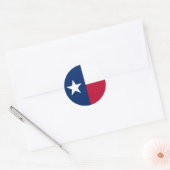 Texas State Flag Verenigde Staten Ronde Sticker (Envelop)