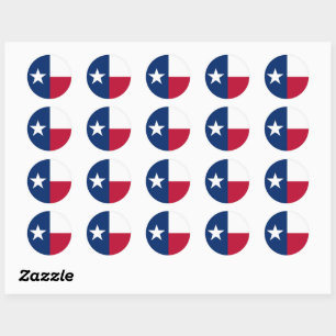 Texas State Flag Verenigde Staten Ronde Sticker