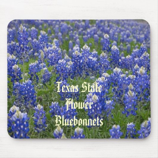 Texas State Flower Bluebonnets Mousepad Muismat (Voorkant)