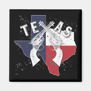 Texas State gekruiste Pistols Souvenir noodlijdend Magneet