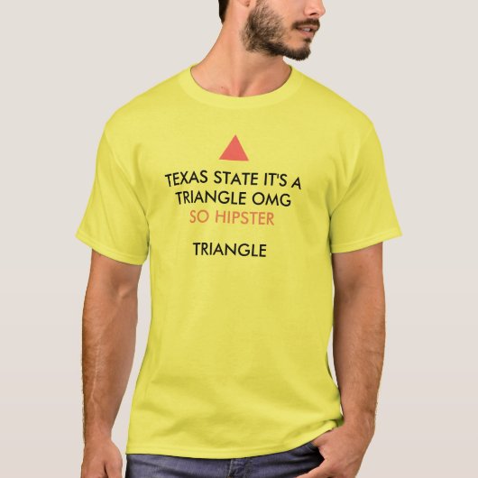 Texas State, het is een driehoeksmog zo hipster dr T-shirt (Voorkant)