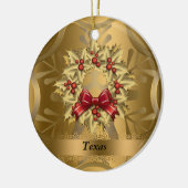Texas State-kerstversiering Keramisch Ornament (Links)