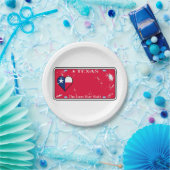 Texas State License Bord met schade (Feest)